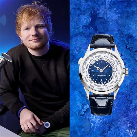 ed sheeran patek philippe world time|Ed Sheeran watch.